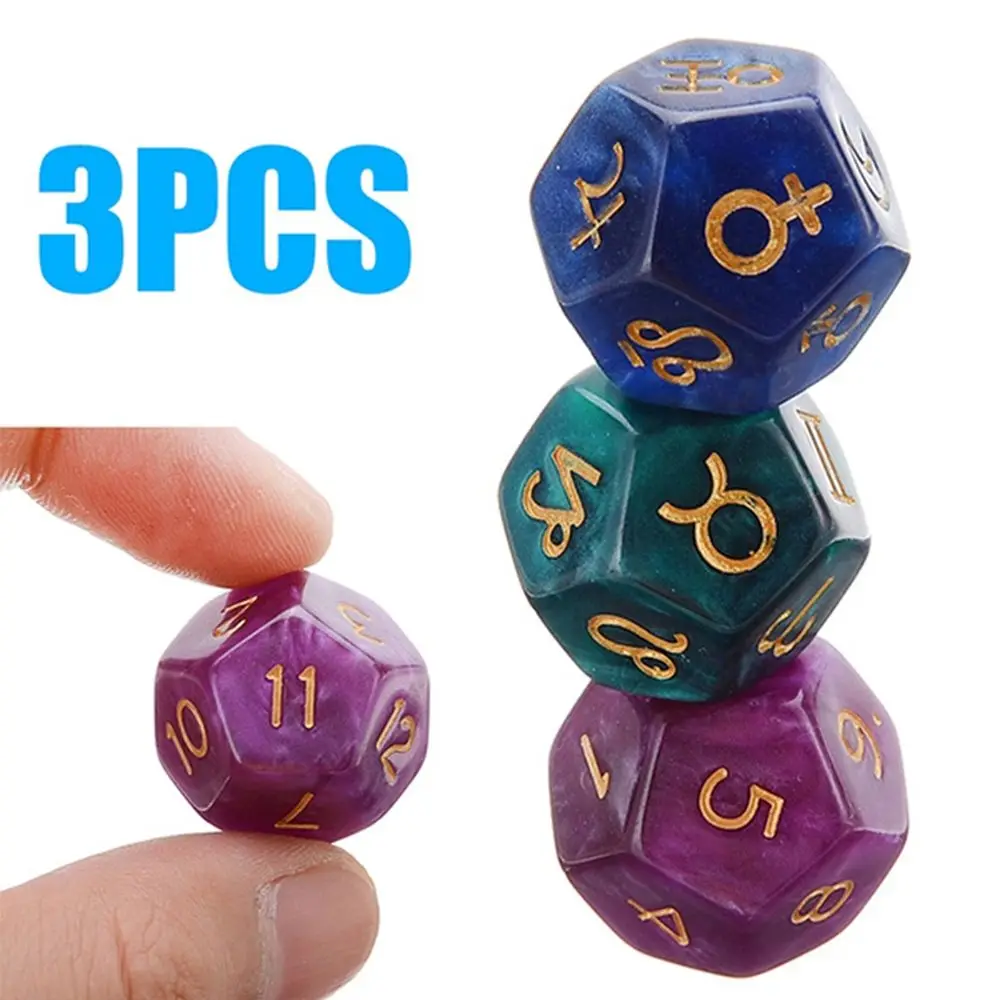 

Новые игры, креативные игрушки, 3x жемчужные настольные игры, созвездия, гадания, игральные кости, 12-сторонняя Астрология