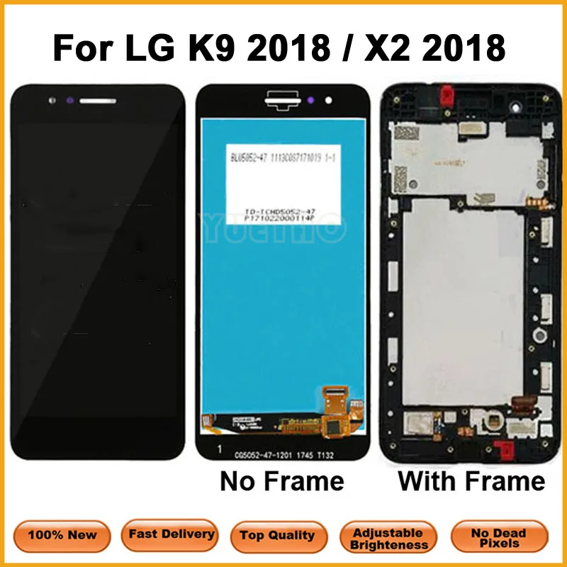 ЖК-экран для LG K9 X210 X2 2018 ЖК-дисплей X210EM X210K X210L X210S X210E X210NMW сенсорный экран с