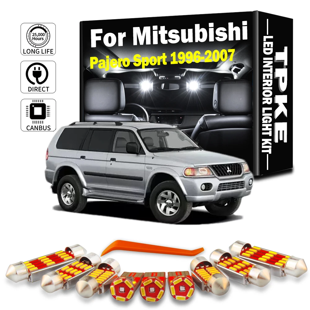 Комплект светодиодного внутреннего освещения TPKE 13 шт. для Mitsubishi Pajero Shogun Montero Sport MK1