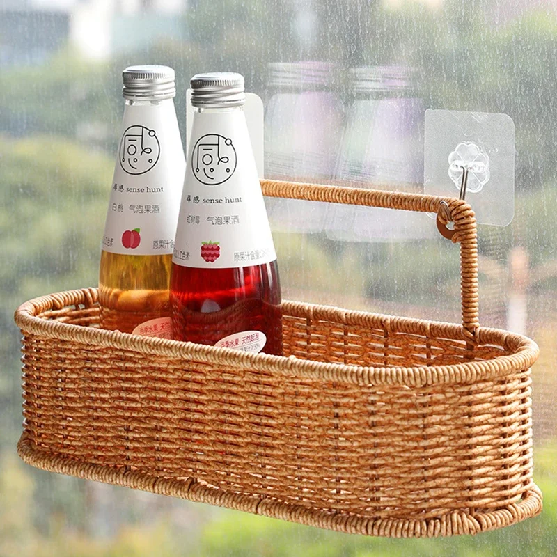 Тканый органайзер от Rotang с глиняным основанием для кухни ванной комнаты