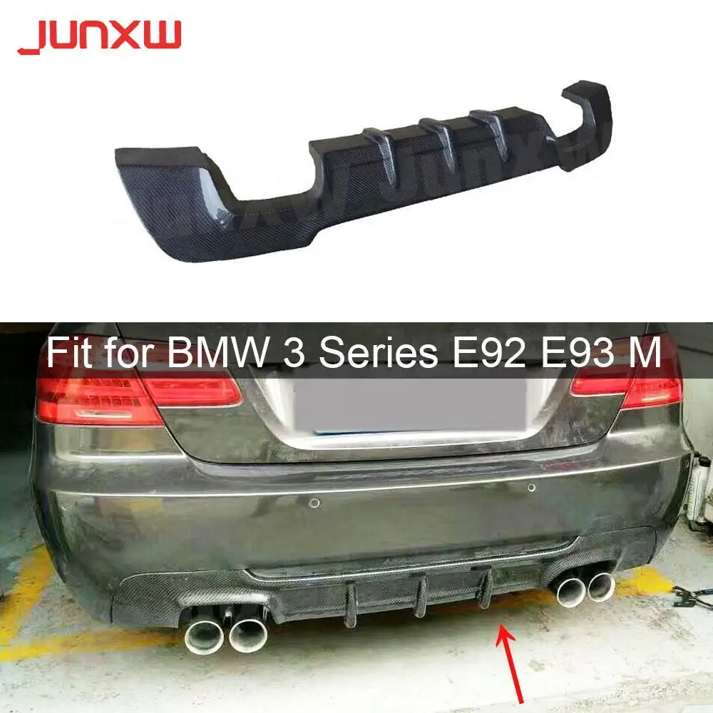 

Спойлер для заднего бампера из углеродного волокна для BMW 3 серии E92 E93 M sport Coupe Convertible 2007-2013, диффузор в виде акулы для плавников