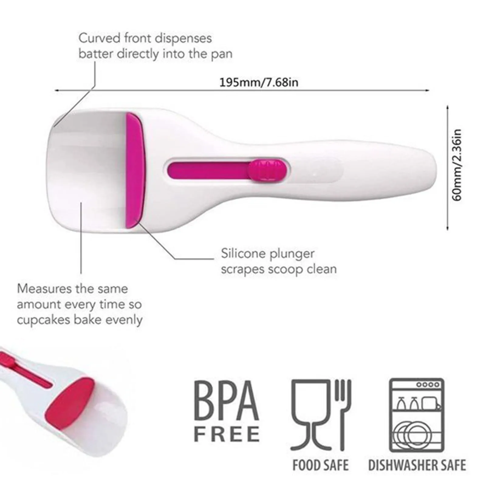 1 шт. кухонная Регулируемая мерная ложка для кексов |