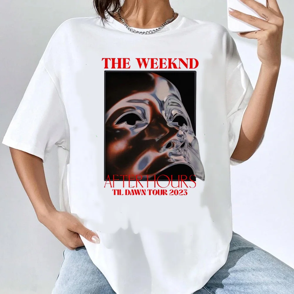 Футболки The Weeknd женские аниме поп-культура гранж Y2k панк удобные футболки с