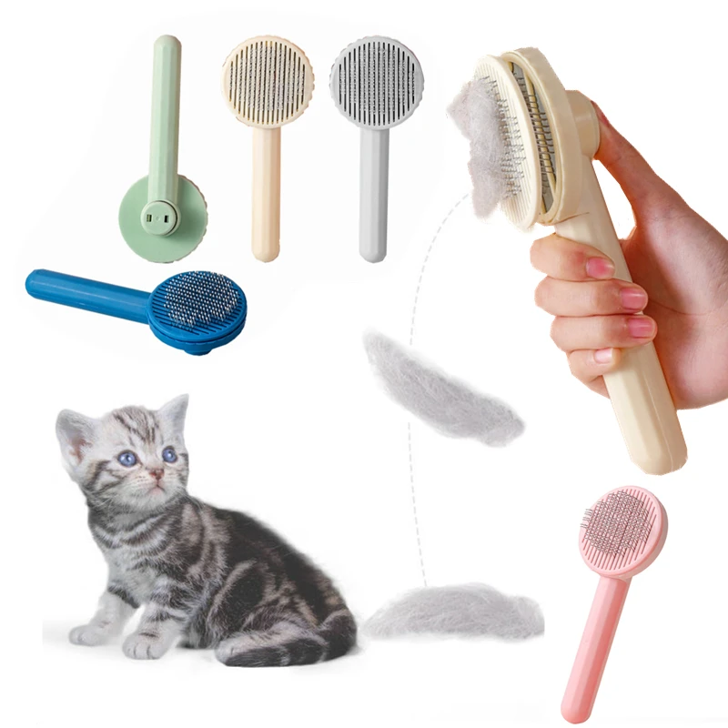 

New Cat Brush Pet Grooming Brush for Cats Remove Hairs Pet Cat Hair Remover Comb Puppy Kitten Grooming Accessories