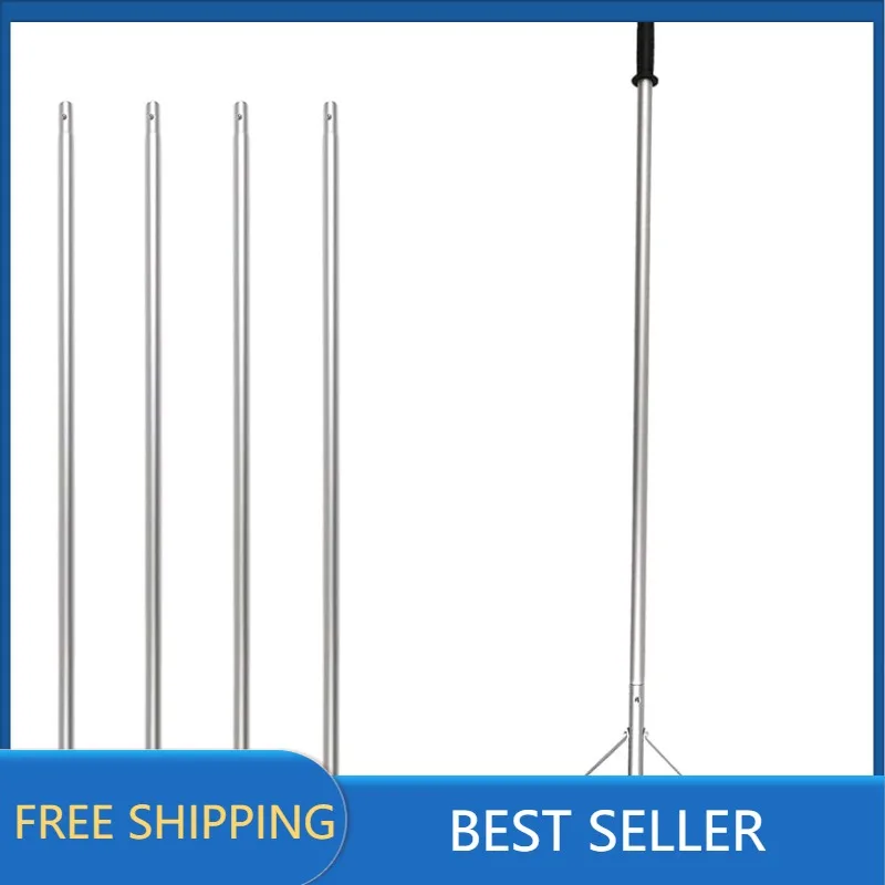 

Регулируемые грабли для снежной крыши, выдвижной инструмент для удаления снега 4,8-20 футов с 6 дюймовыми на 25 дюймовыми лезвиями, алюминиевая рама и противоскользящая ручка