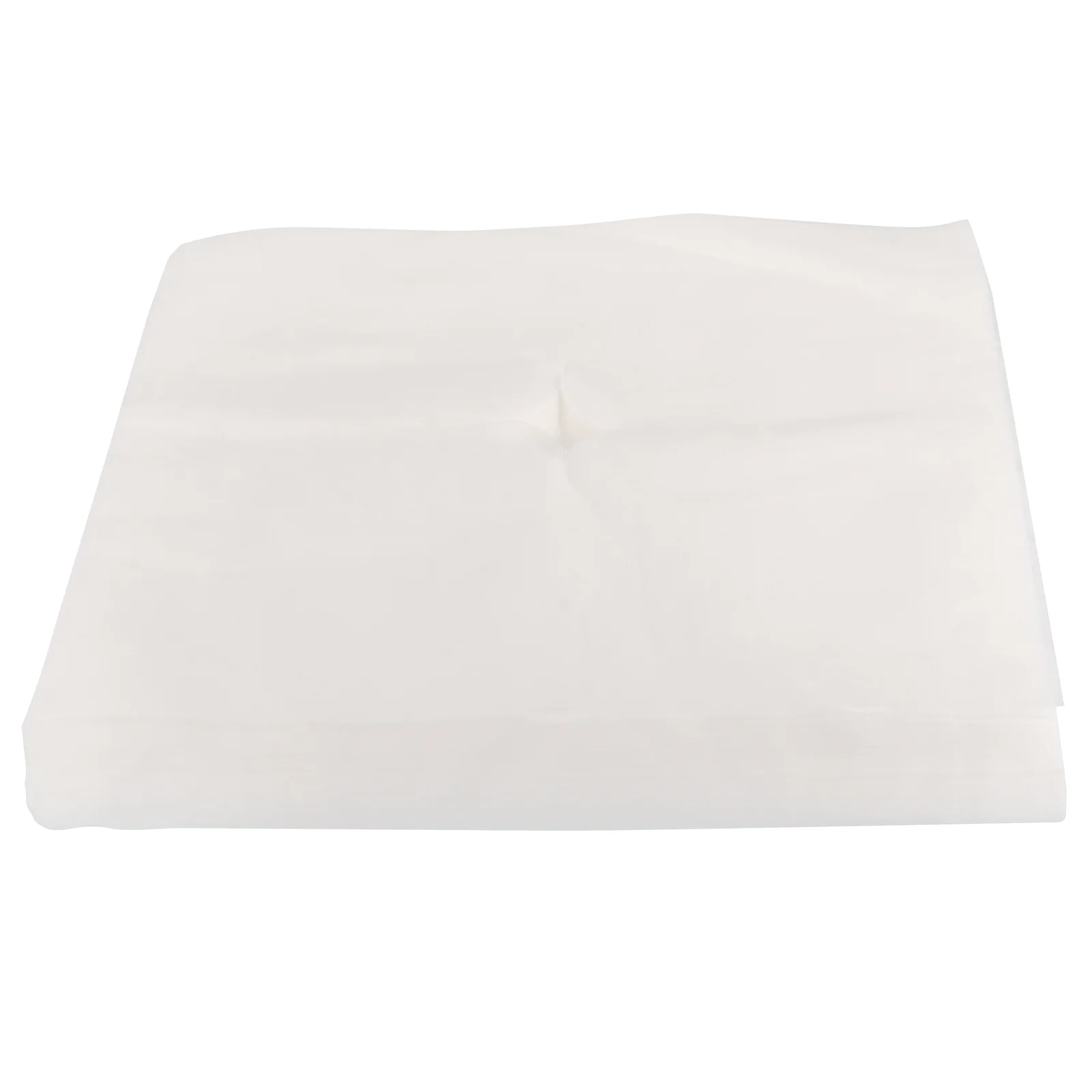 

100 Pcs Disposable Hole Towel Face Cover Massaging Massage Table Breathing Washcloths