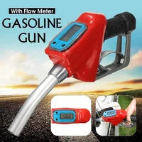 electronic digital diesel fuel gun lcd display petrol gasoline turbine metering flow meter counter fuel gauge oil filling gun