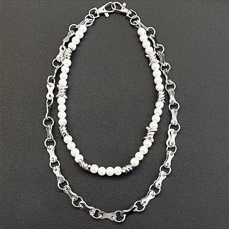 Цепочка для ключей мужчин и женщин металлическая Многослойная цепь в стиле