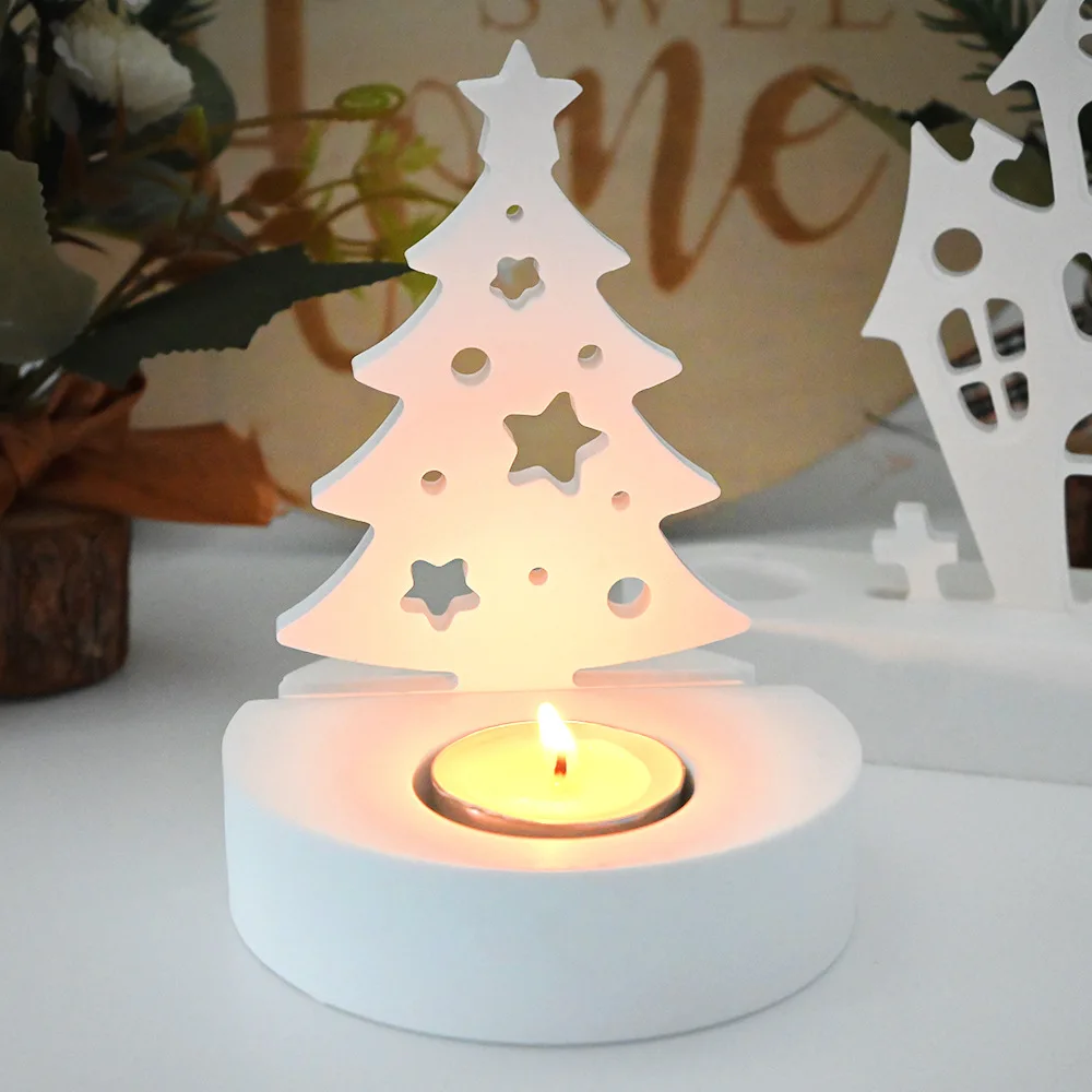 Рождественский Подсвечник сделай сам силиконовая форма цифровое украшение в