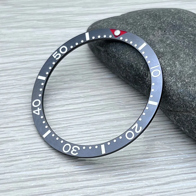 Mod 38mm*31.6mm Fashion Ceramic Watch Bezel Insert Fits Seiko SKX007 SKX009 SRPD Watch Cases NH35 NH36 Movement Watch Parts