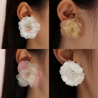 new trend elegant colors flower stud earrings for women simple camellia cherry blossoms earring statement jewelry fashion %d1%81%d0%b5%d1%80%d1%8c%d0%b3%d0%b8