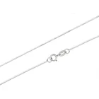 Тонкое ожерелье из настоящего серебра 925 пробы с цепочкой змейка для женщин и девочек, детские и мужские ювелирные изделия 35 см40 см45 см50 см60 см80 см
