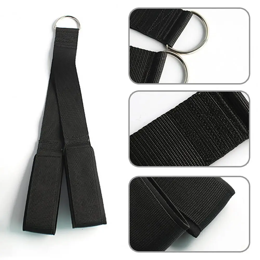 

Durable Exercise Extension Band Electroplated D-ring Strong Sewn Pull Down Rope for Training Tricep Extension Strap