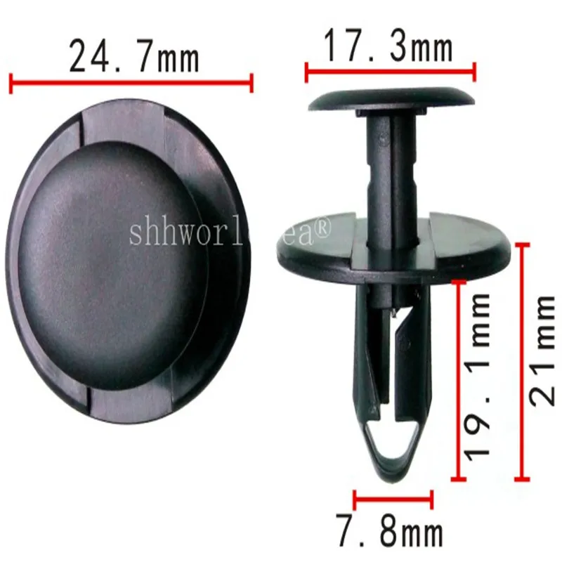 100 шт. 8 мм Автомобильный пластиковый крепкий зажим боковая юбка порог литье