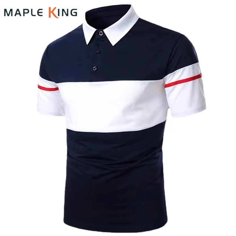 

Polo Shorts Mens Clothes Luxury 2022 Summer Patchwork Color Social Business Camisetas Polo Golf Wear Men Casual Streetwear Tops