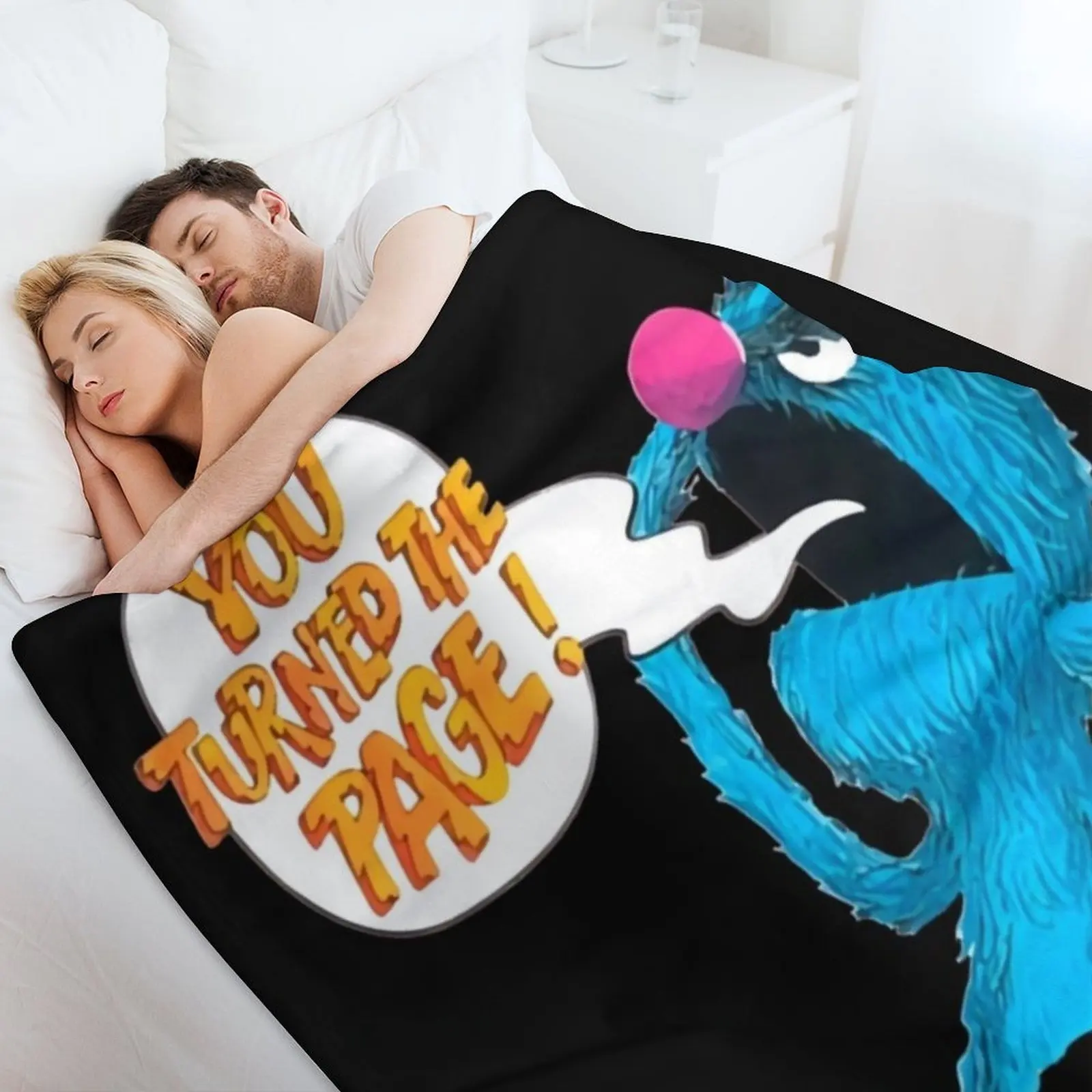 Ретро Винтаж The Monster at End of This Book Подарок для фанатов мужчин и женщин Одеяло