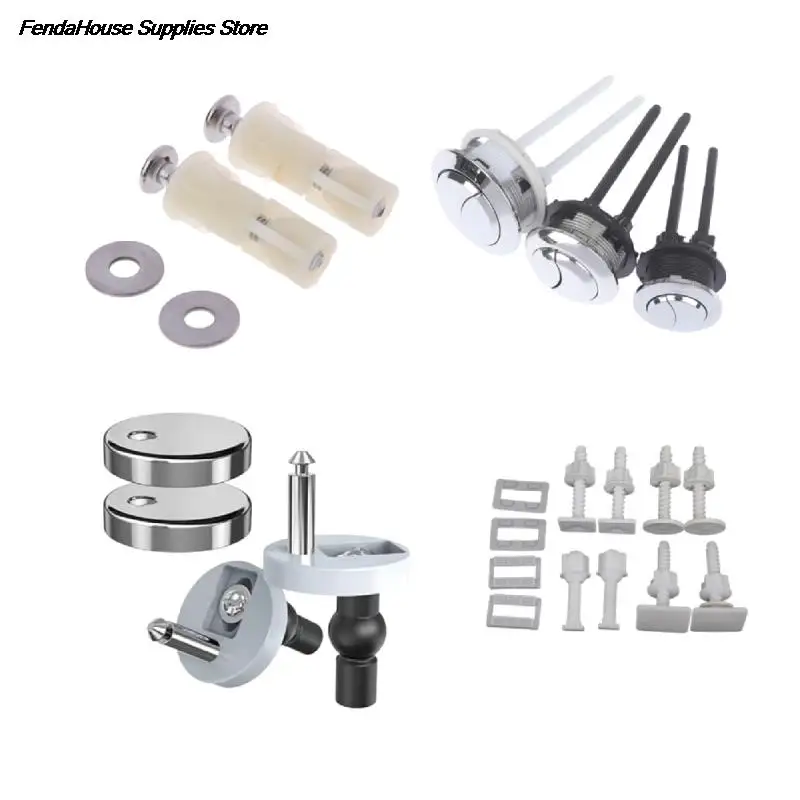 

Toilet Replacement Seat Hinges Top Fix Hinge Pack Mountings Release Quick Screws For Toilet Bathroom Furniture Accessories
