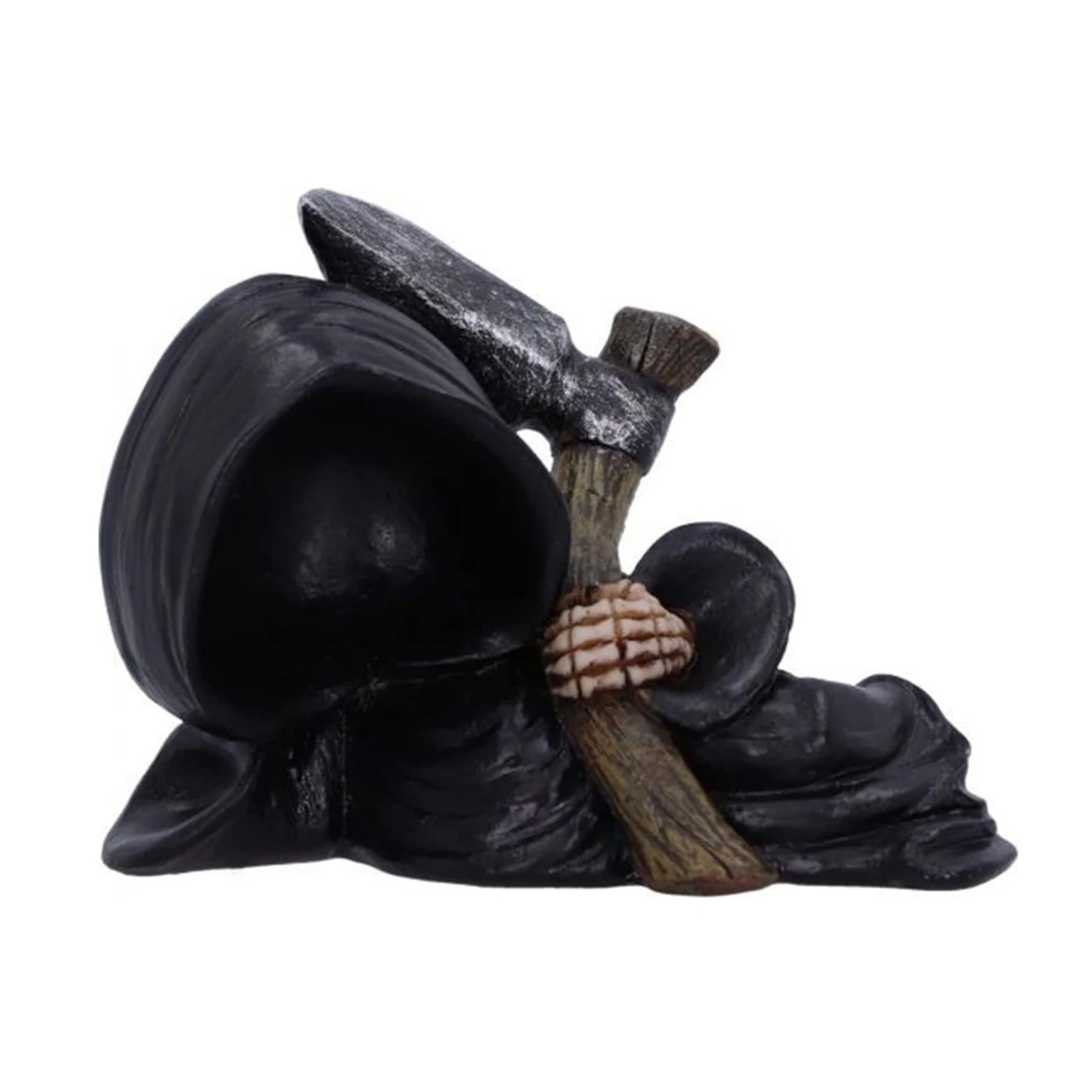 

Статуя харбингера смерти из смолы, милая настольная статуя мрачного Жнеца, статуэтка харбингера смерти, украшение для вечерние НКИ на Хэллоуин