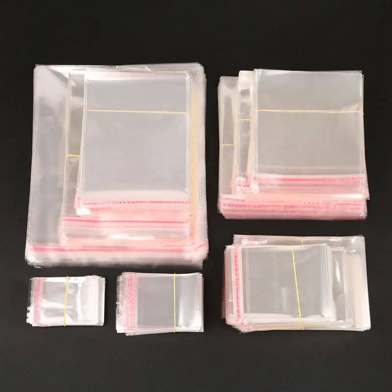 

Прозрачные самозапечатывающиеся маленькие полиэтиленовые пластиковые пакеты, подарочная упаковка для ювелирных изделий, самоклеящиеся к...