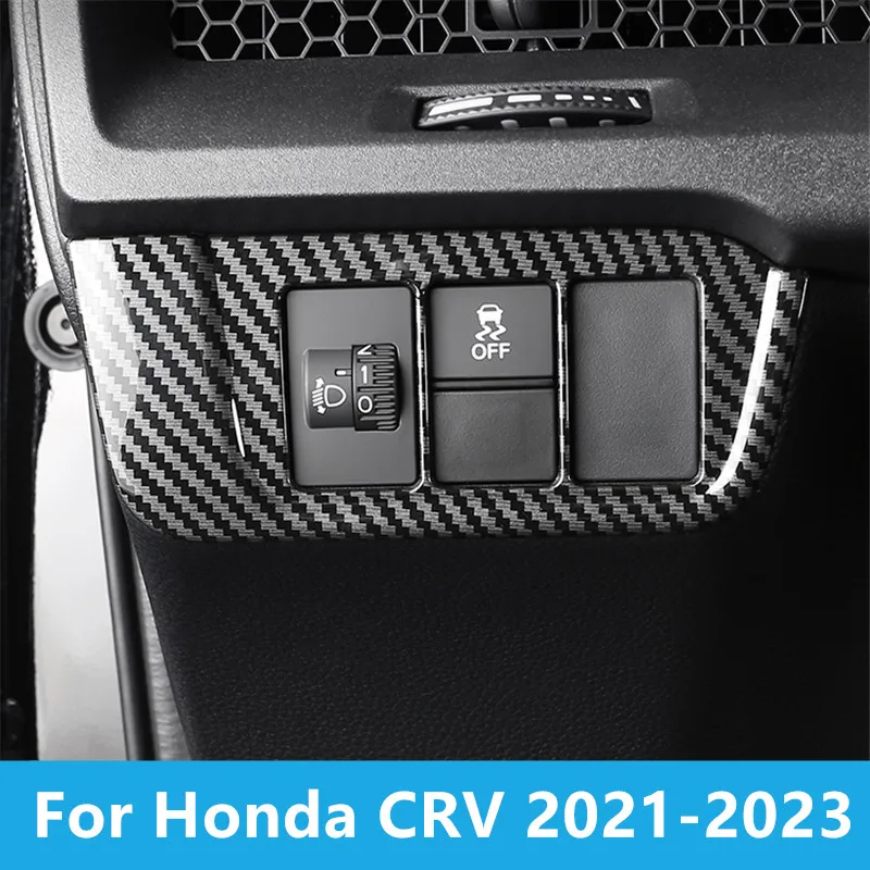 

For Honda CRV 2021-2023 Headlight switch adjustment panel sequin cover decorative frame interior modification special patch