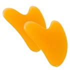 Массажный скребок из прочной смолы, массажер для лица, акупунктура, гуаша, доска, акупунктура, уход за лицом, спа, массажный инструмент