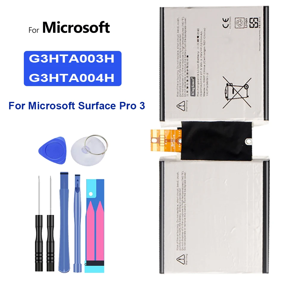 

Battery G3HTA003H/G3HTA004H For Microsoft Surface Pro 3 Pro3 1645 1657 Series Tablet PC G3HTA007H 1631/1577-9700