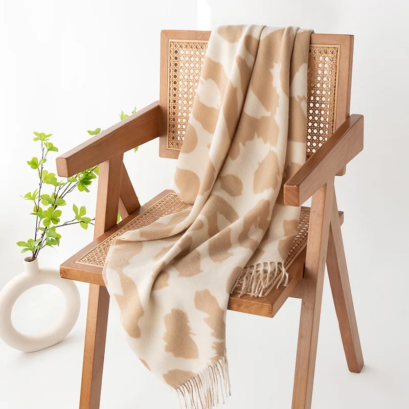 Новый дизайн роскошный кашемировый яркий женский шарф зимняя шаль и накидка