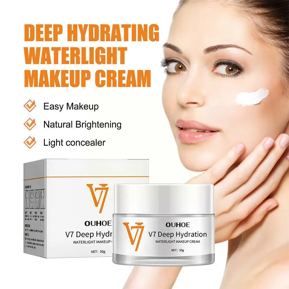 

50g V7 Toning Light Face Cream Moisturizing Whitening Face wrinkle Cream Day Care Anti Essence Anti-aging P1G7