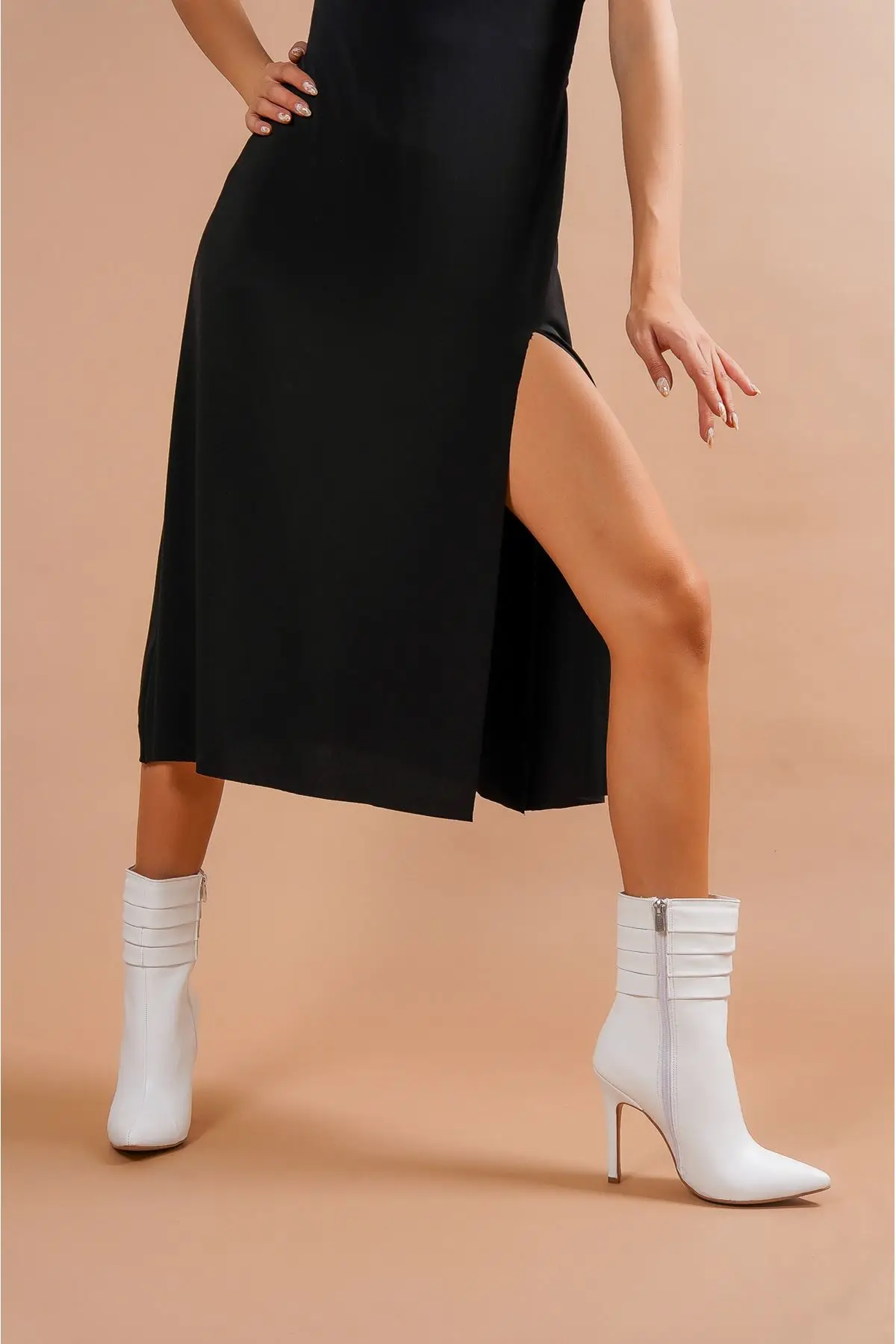 

Women's Fashion Leather Heels Boots