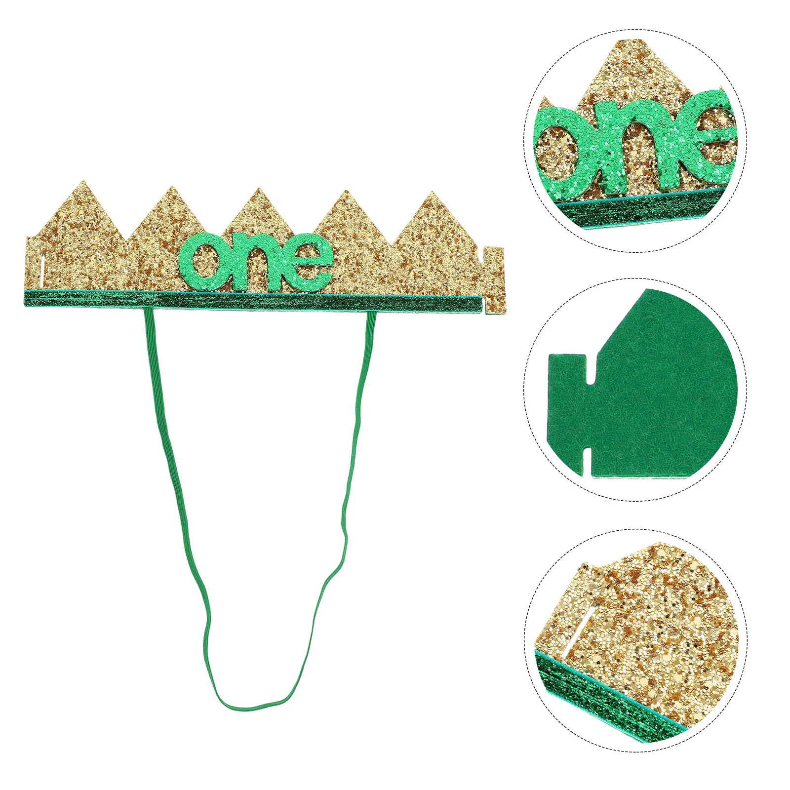 

1Pc 1st Birthday Party Crown Hair Band Kids Birthday Party Crown Baby Headdress