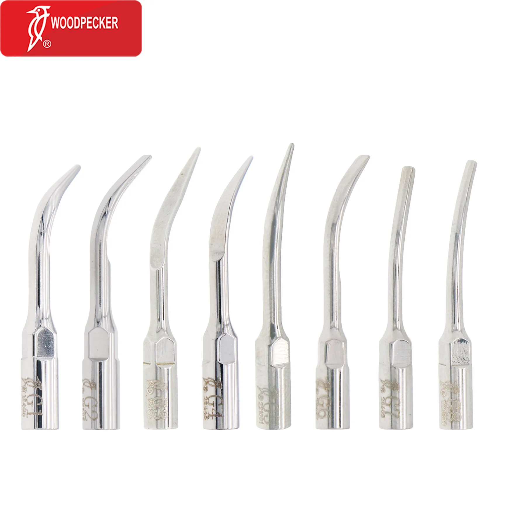 

5 Pcs Woodpecker Dental G1 G2 G3 G4 G5 G6 G7 G8 Tip Ultrasonic Scaler Scaling Tips Fit EMS UDS Scaler