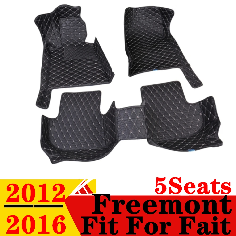 

Car Floor Mats For Fait Freemont 5Seats 2012 2013-2016 Waterproof XPE Custom Fit Front & Rear FloorLiner Cover Auto Parts Carpet