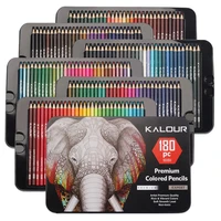 premium 180 colors metal box unique coloured pencils colouring pencils oil based assorted colours for artists kids layering gift