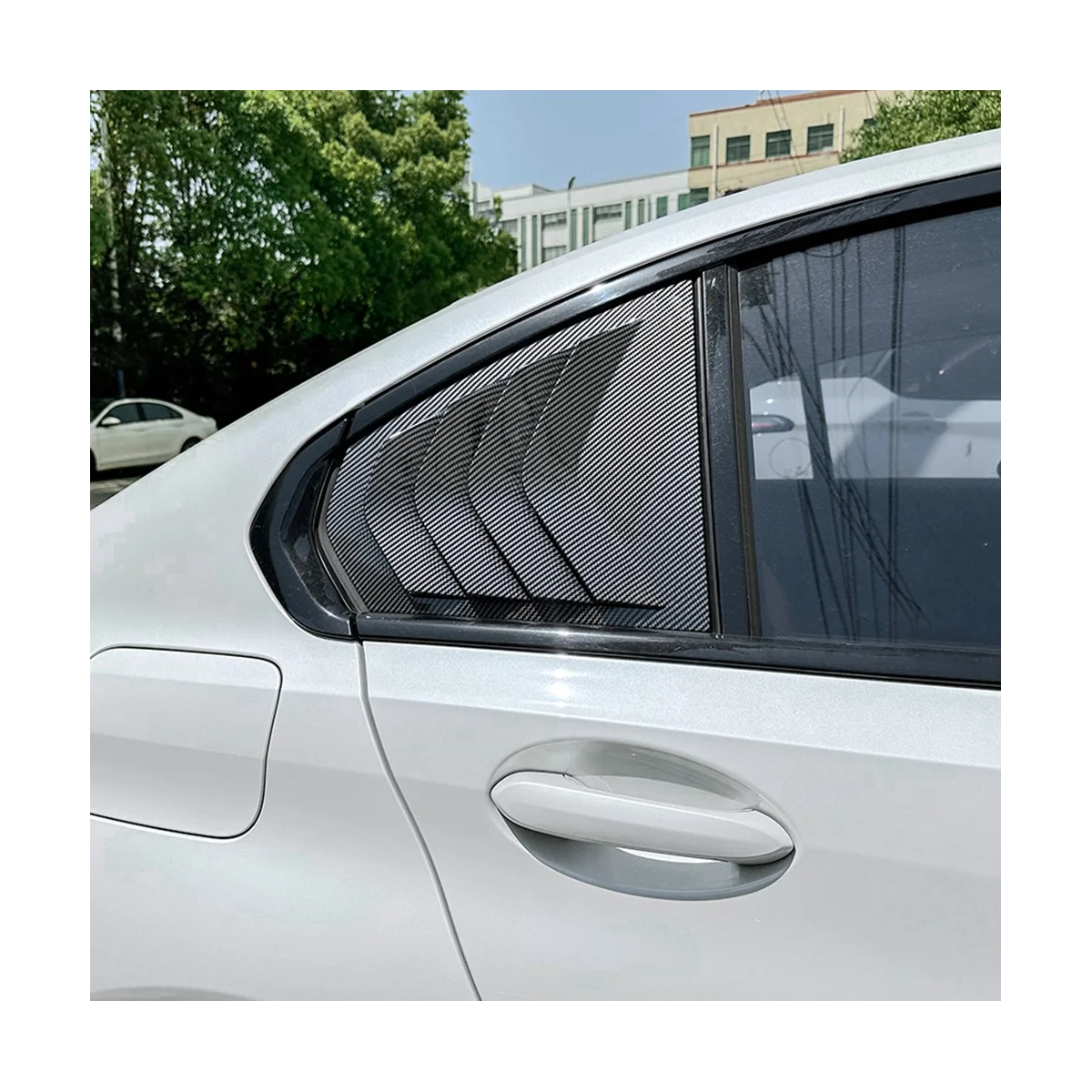 Накладки на заднее стекло автомобиля треугольные наклейки затвор отделка