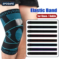 2pcs sports elastic bandage for knee and ankle brace cross fit fitness straps for weight lifting squats leg compression wraps
