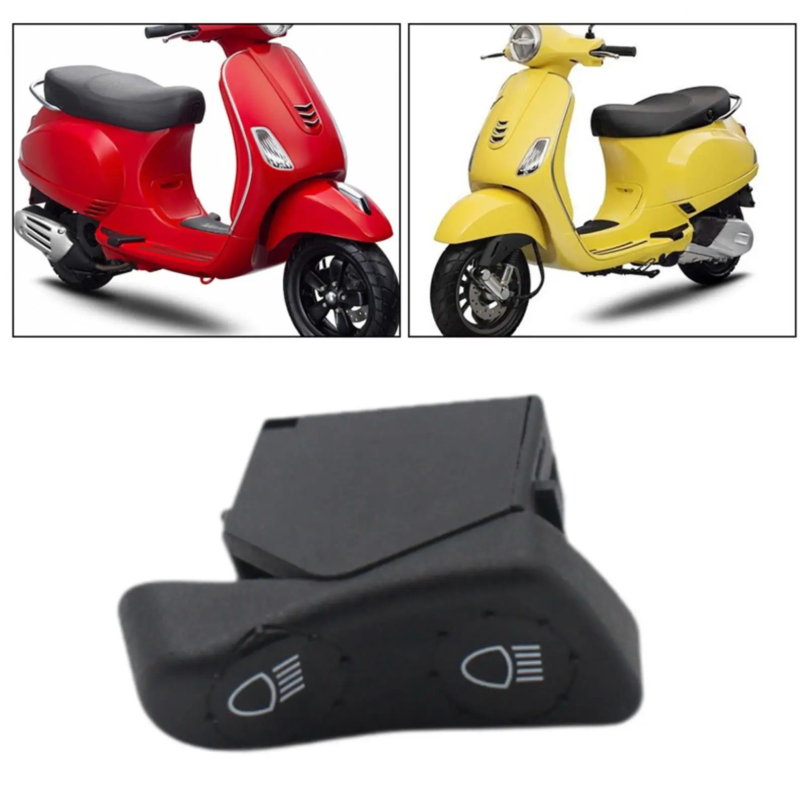 

Кнопка переключения дальнего и ближнего света 294877 Портативные запасные части, простой в установке профессиональный аксессуар для выключателя света для Vespa ET4