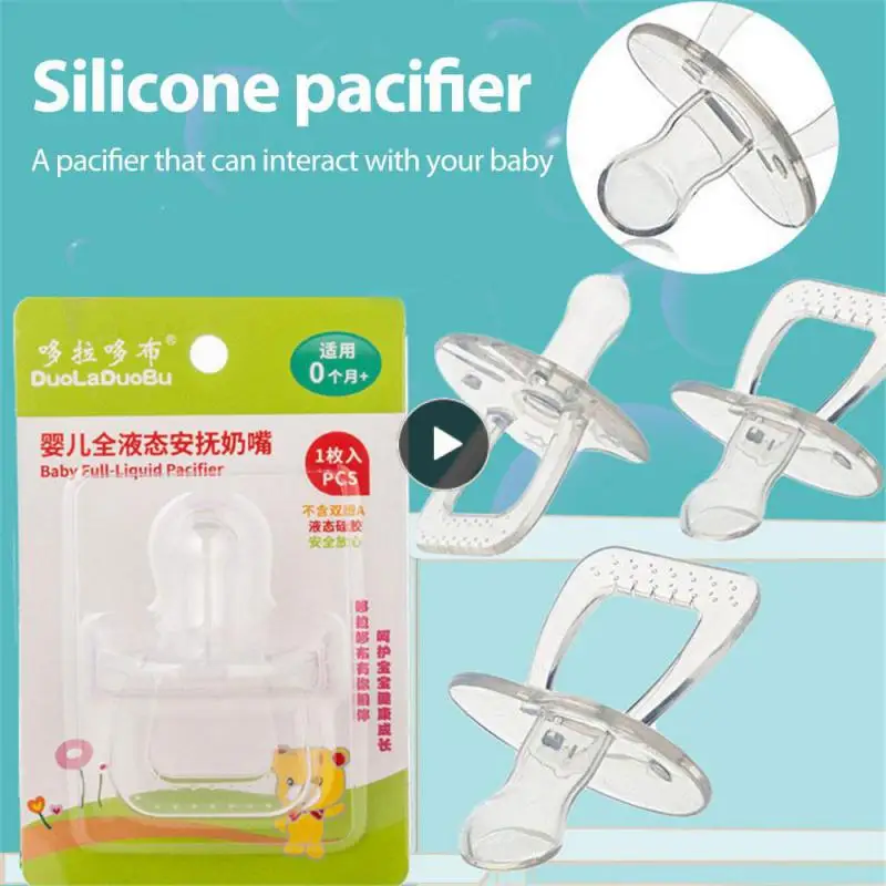 

Sale Silicone Gel Love Heart Shape Simple Clear Transparent Safe Baby Care Infant Toddler Pacifier Flat Round Nipple Dropship