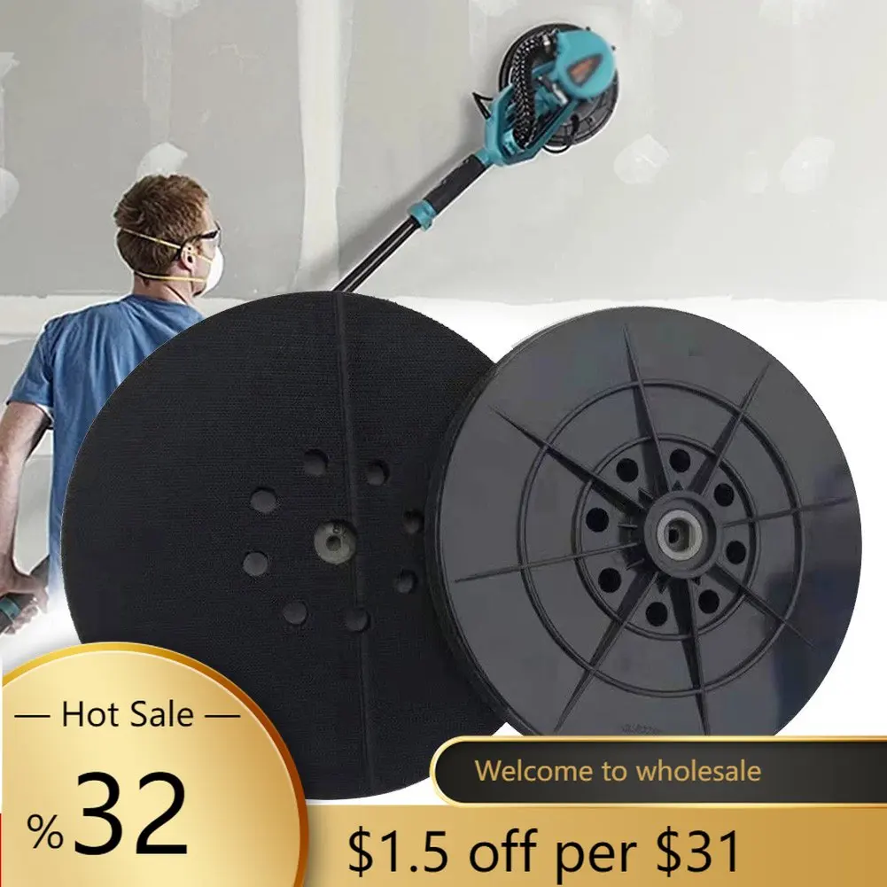 

1pc Sanding Disk Drywall Sander Hook And Loop 8hole 9" 230mm Backup Pad With 6mm Thread Tools & Workshop Equipment Accessories