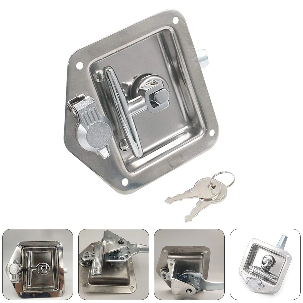 

1 Set Stainless Steel T-Handle Lock Tool Box Trailer Locking