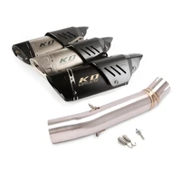 for voge 500ds lx500 a 51mm motorcycle exhaust pipe mid tube connect link stainless steel muffler 310mm