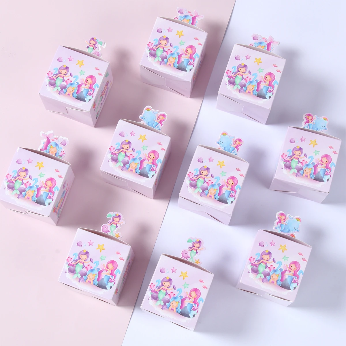 24 шт. Подарочная коробка для конфет в стиле русалки