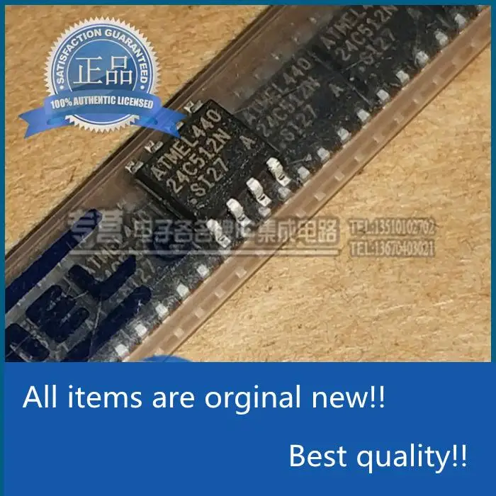 

10pcs 100% orginal new AT24C512N-10SI-2.7 SMD SOIC-8 memory ATMEL
