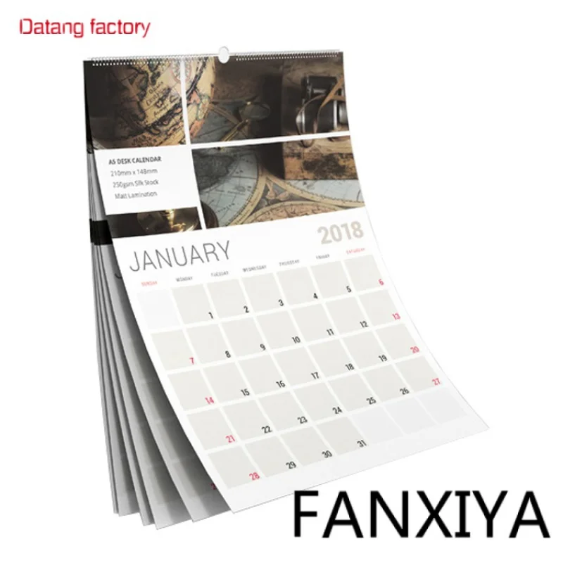 

Custom printing Large Mounted weekly month year 2020 wall calendar