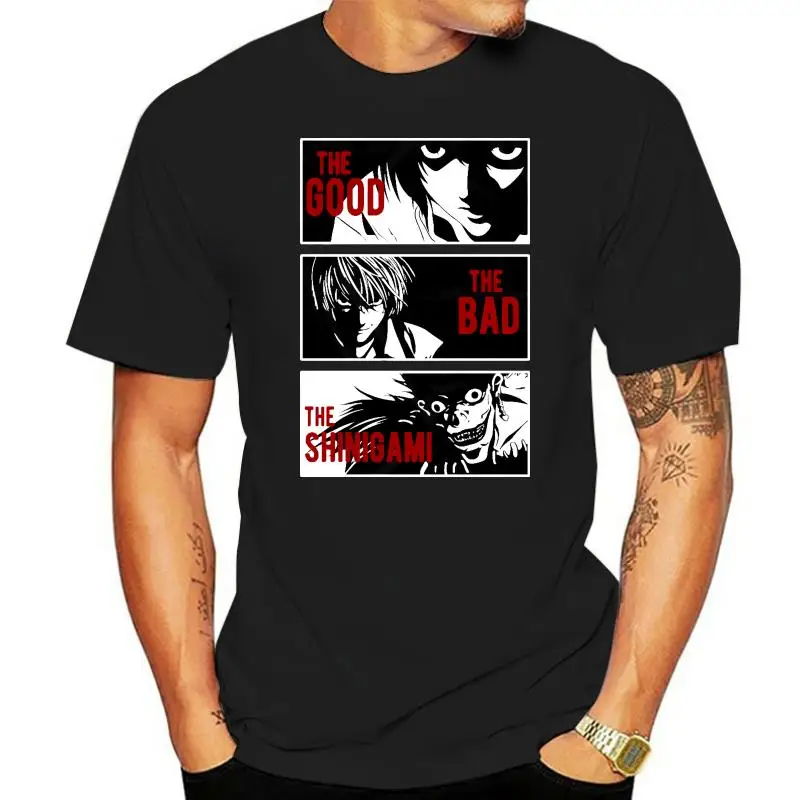 

Мужская летняя футболка с принтом «Death Note», 100% хлопок