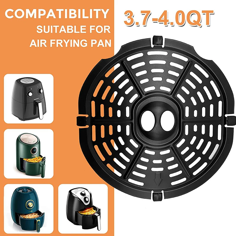 

Air Fryer Grill Pan Air Fryer Mats Grill Cooking Pan Rack Round Square Non-Stick Food Separator Cooking Divider Kitchen Accessor