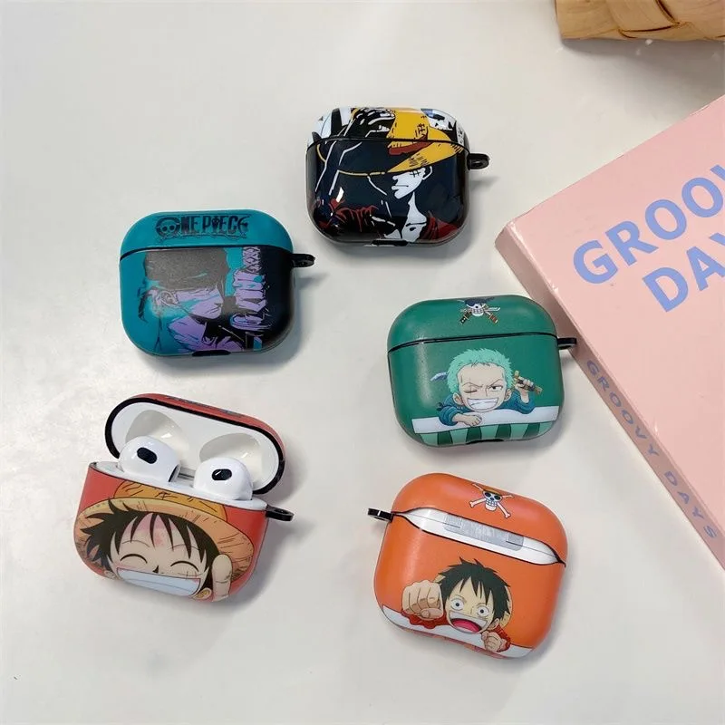 

Ones Pieces Luffys Roronoas Zoros Case for Apple AirPods 1 2 3 Pro 2 Cases Cover For IPhone Earphone Case