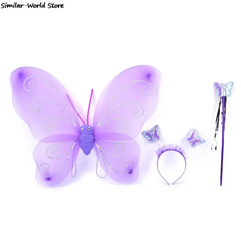 3 шт./компл. Сказочный Рождественский костюм принцессы бабочка крыла палочка