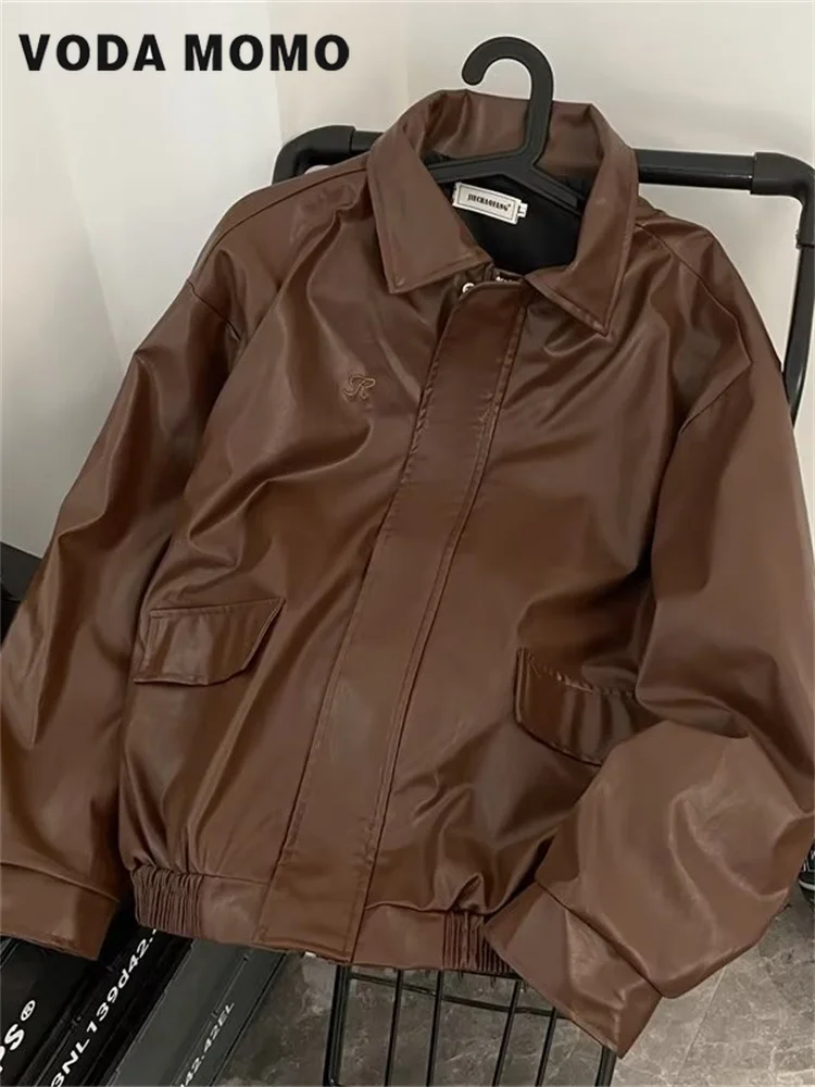 

Fashion American Style Lady Jacket Women's Leather Jacket The Spice Girls Sweet Cool Ladies Jacket Streetwear Sense Of Design