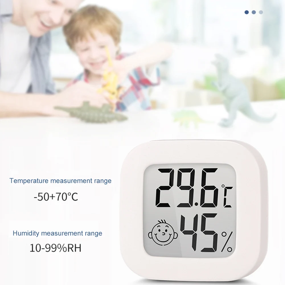 

Цифровой Комнатный термометр-гигрометр, миниатюрный Измеритель температуры и влажности с ЖК-дисплеем для дома, офиса, школы