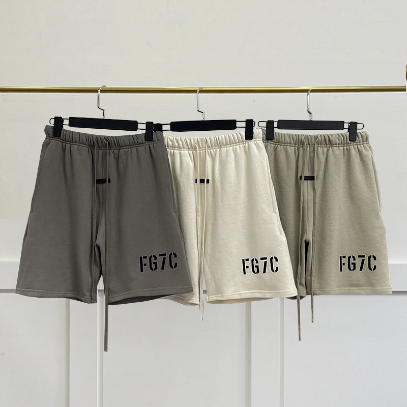 

Summer Essentials FG7C Shorts Men Women Hip hop Streetwear Short Fashion 7th Collection Cotton Oversized sports Shorts